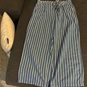 Blue and White Summer Pants